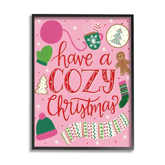 Have A Cozy Christmas Festive Phrase Gingerbread Scarf, Designed By Taylor😒